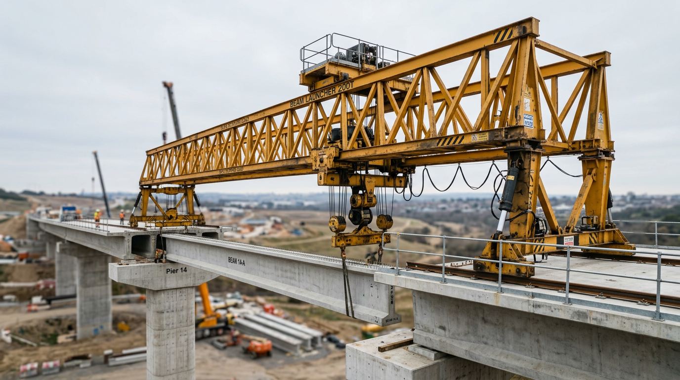 Single-Girder Beam Launchers